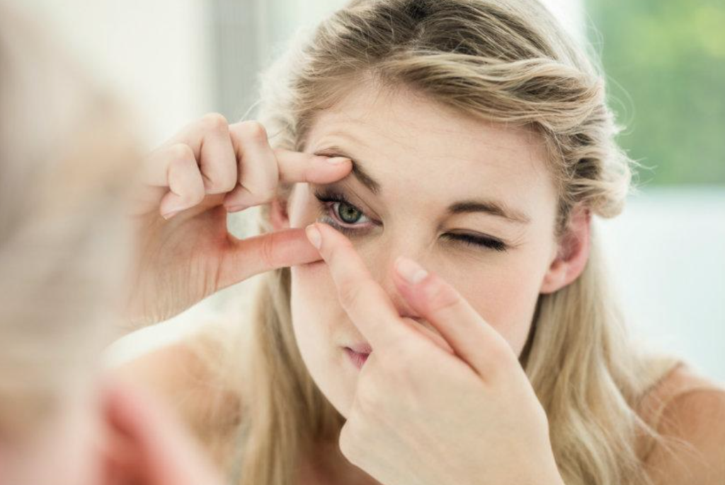 uso de lentes de contacto